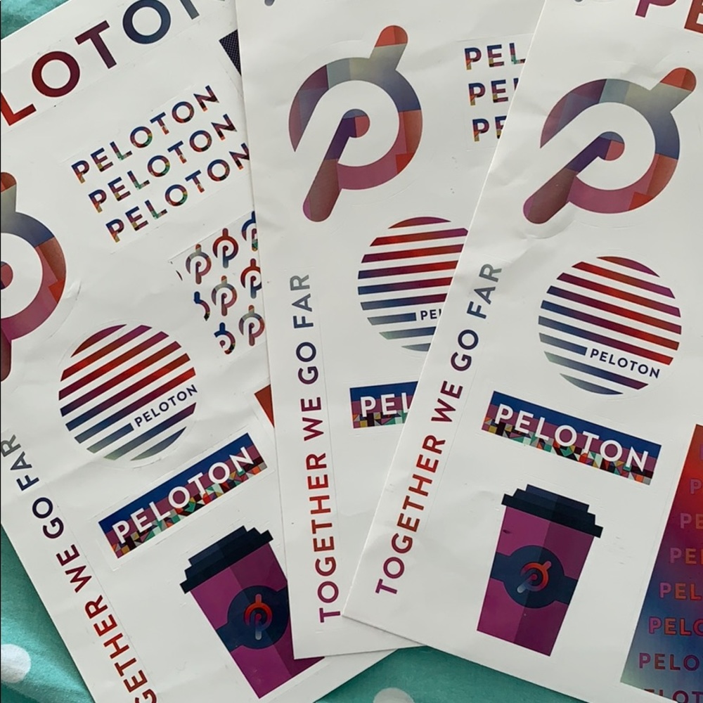 Peloton “Together We go Far” Stickers